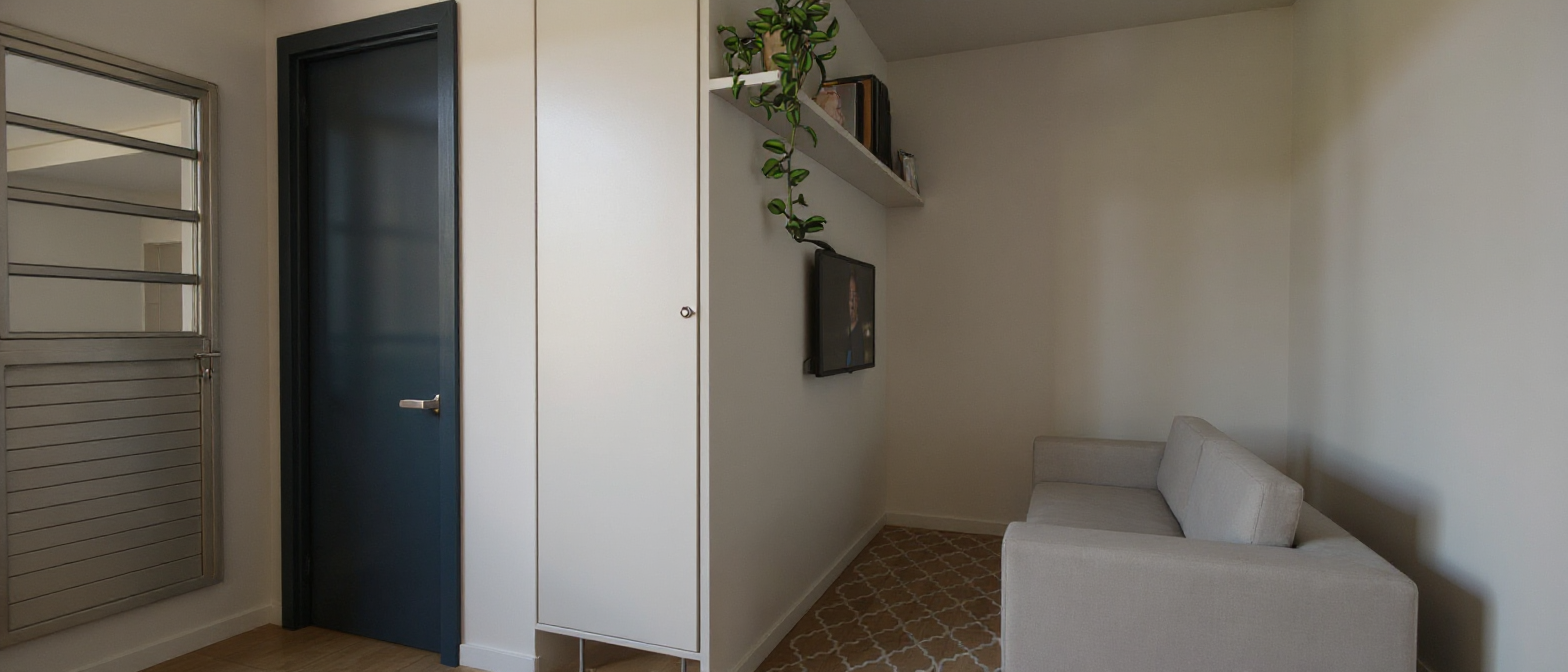 Sala de Estar - Portfolio de projetos 3D - Curso SketchUp e Enscape Sala de Estar